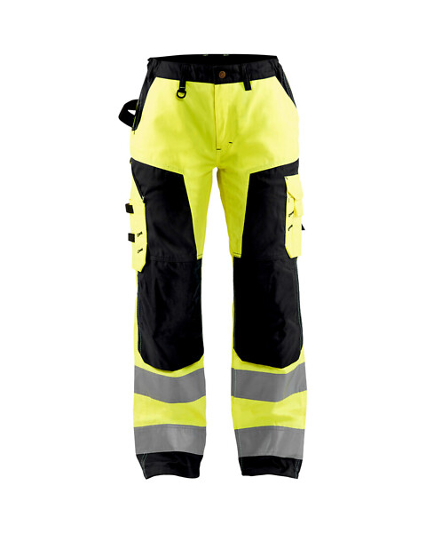 N Housut BLÅKLÄDER Hi-Vis 7155 D23 715518113399 D23 HVis kelt/musta