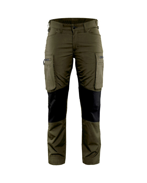 N Housut BLÅKLÄDER Stretch 7159 C48 715918454599 C48 T.oliv.vihr/musta