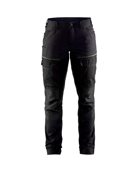 N Housut BLÅKLÄDER Stretch 7166 D24 716618459998 D24 musta/T.harmaa