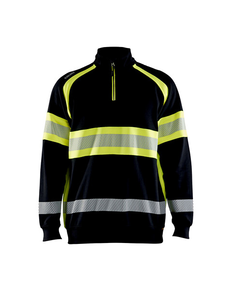 College BLÅKLÄDER Hi-Vis 3553 3XL 355311589933 XXXL Musta/HVis kelt.