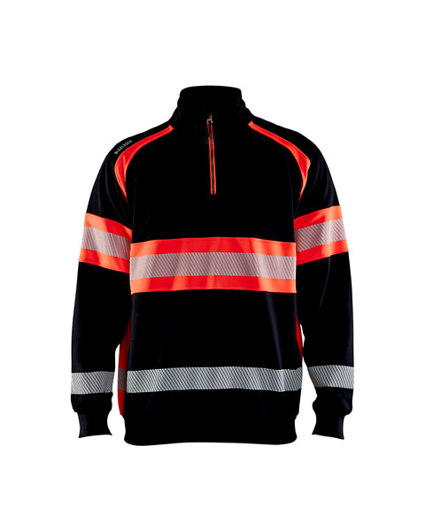 College BLÅKLÄDER Hi-Vis 3553 3XL 355311589955 XXXL Musta/HVis pun.