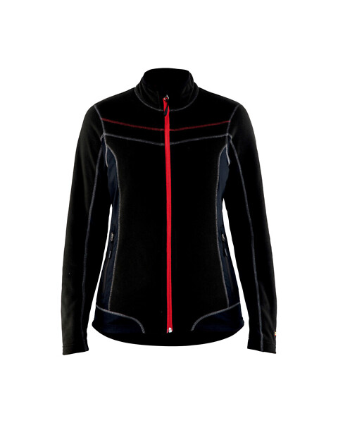 Microfleecepuser BLÅKLÄDER 4924 2XL 492410109956 XXL Musta/Punainen