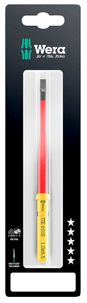 Bit Spår 1,0 x 5,5 x 157mm IP Wera VDE 60 is 05006558001 SLIM