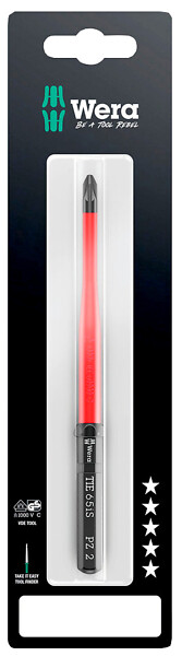 Bit PZ2 x 157mm IP Wera VDE 65 is 05006567001 SLIM