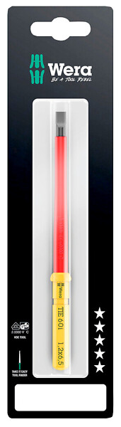 Bit Spår 0,4 x 2,5 x 157mm IP Wera VDE 60 i 05006550001
