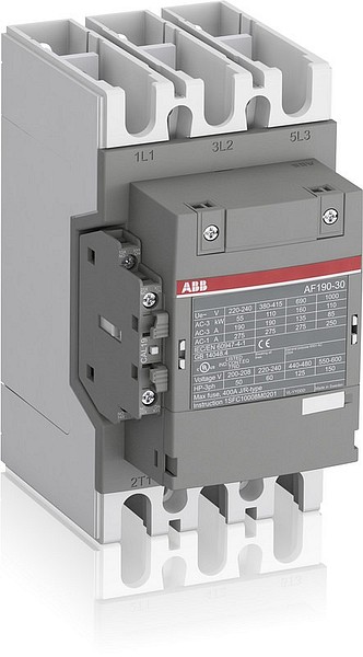 Kontaktori 3-nap. 90kW, 1S,1A 190A(AC-3)