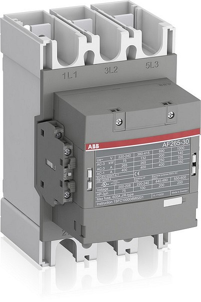 Kontaktori 3-nap. 132kW 1S,1A 265A(AC-3)