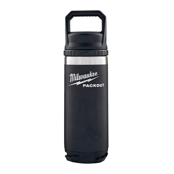 Milwaukee PACKOUT termospullo 532ML musta  