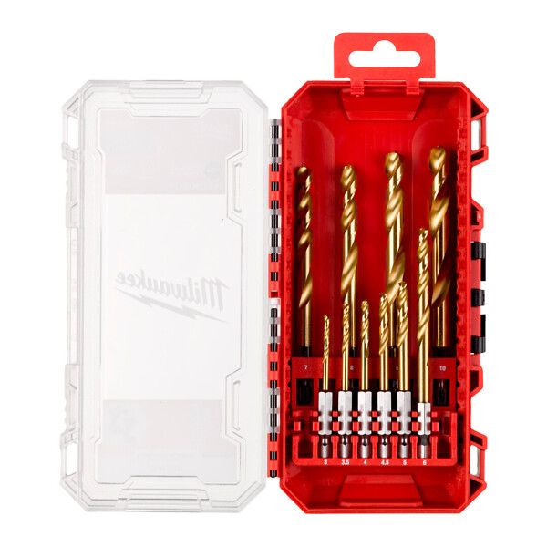Metalliporasarja HSS-G TiN 10kpl Milwaukee 4932493865