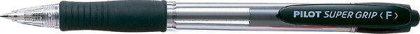 Pilot Super Grip kuulakärkikynä Musta, 0,7mm, 154645, 12kpl/ltk