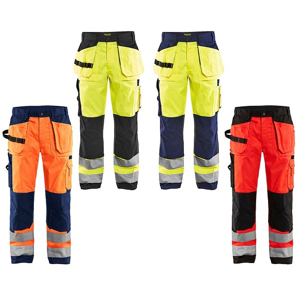 Highvis riipputaskuhousut  BLÅKLÄDER 15331860  