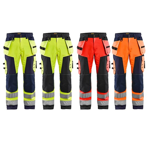 Highvis softshell riipputaskuhousut  BLÅKLÄDER 15672517  