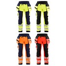 Highvis softshell riipputaskuhousut  BLÅKLÄDER 18202513