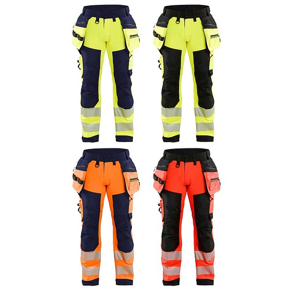 Highvis softshell riipputaskuhousut  BLÅKLÄDER 18202513  