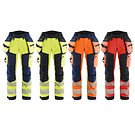 Naisten highvis softshell riipputaskuhousut  BLÅKLÄDER 71182513