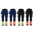 Naisten highvis softshell riipputaskuhousut  BLÅKLÄDER 71142513