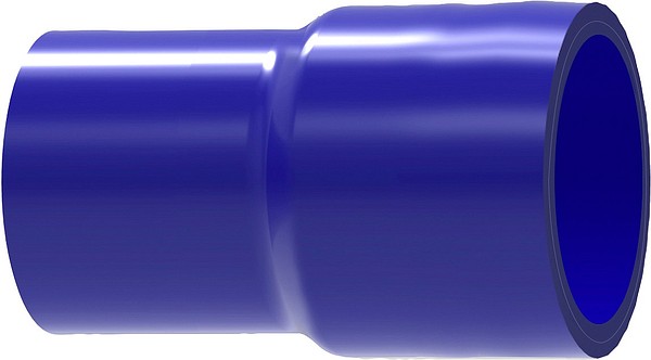 Silikonslang rak reduc. 102/76 vägg 5.5mm svart längd 127mm