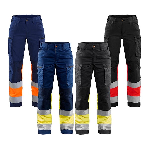 Naisten highvis housut stretch  BLÅKLÄDER 71611811  