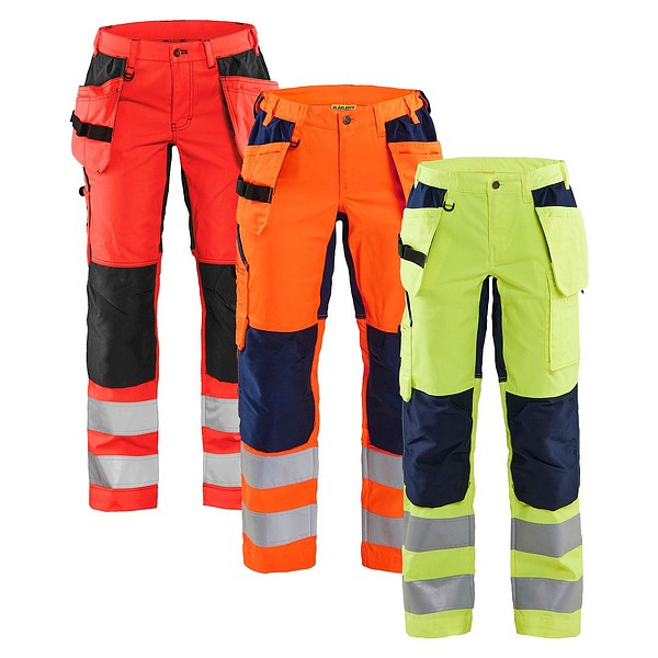 Naisten highvis riipputaskuhousut stretch  BLÅKLÄDER 71631811  