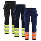 Naisten highvis riipputaskuhousut 4-way stretch  BLÅKLÄDER 71931642
