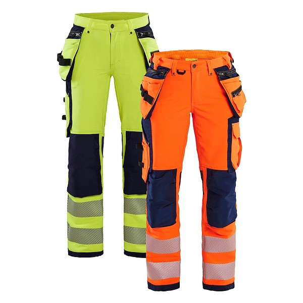 Naisten highvis riipputaskuhousut 4-way stretch  BLÅKLÄDER 71971642  