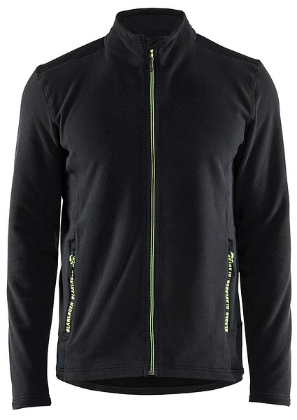 Fleecepusero BLÅKLÄDER 4765 XXL 476510109933 Musta/huom keltainen