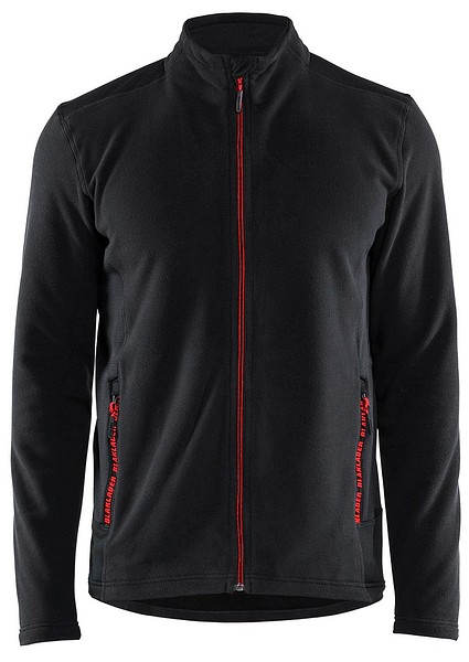 Fleecepusero BLÅKLÄDER 4765 XL 476510109956 Musta/Punainen