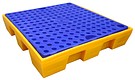 Plastic spill pallet for 4 drum
