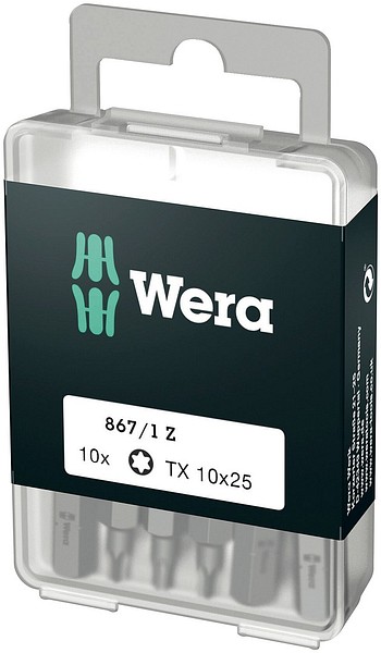 Bits-rasia TX10 x 25mm IP Wera 867/1 Z 05072406001 10kpl/pak