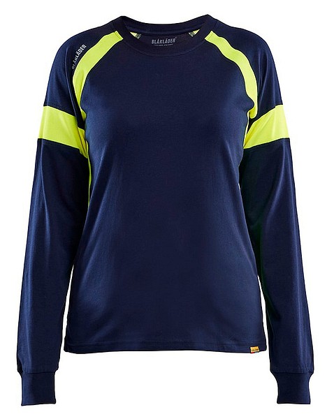 W T-shirt longs. BLÅKLÄDER 3521 XXL 352110308833 blue/HiVis yellow
