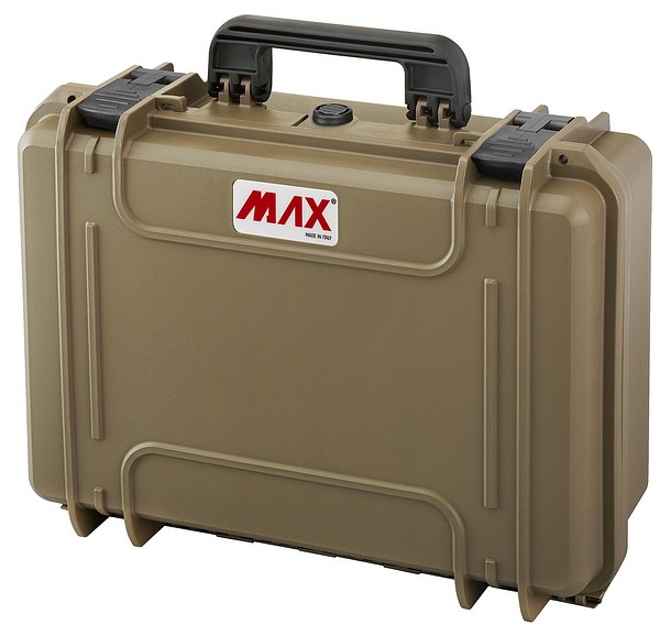 Suojalaukku MAX430CAM-S lokeroitu 464x366x176mm IP67 ruskea