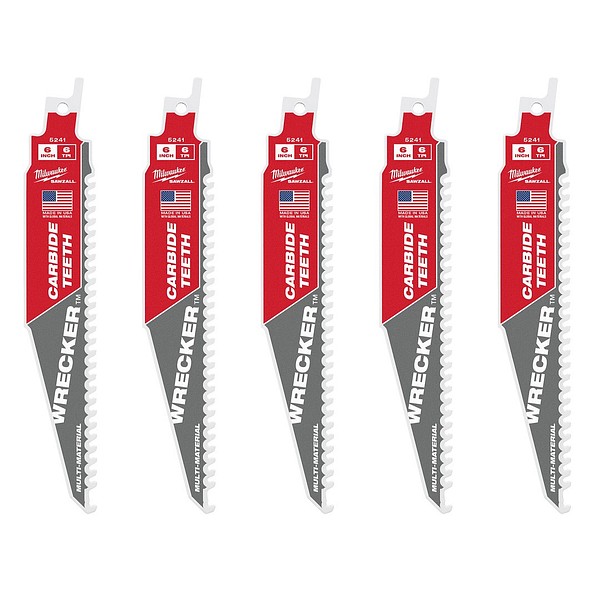 Puukkosahanterä WRE CARB 150X6 5P Milwaukee 48475541