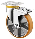 Kääntöpyörä 160mm nelikulmalaatta