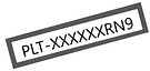 Tarra 20 x 8 mm, valkoinen