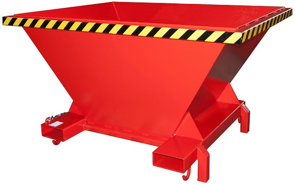 Siilokontti matala Punainen Bauer SBT RAL 3000