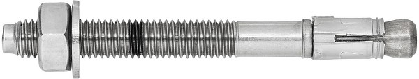 Through bolt S-KAH+ M10/30/10 HCR Stainless steel 1.4529 ETA L=92mm