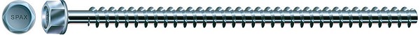 SPAX threaded rod 16,0x1200 SW22 Hex head 25 pcs/set blue plated