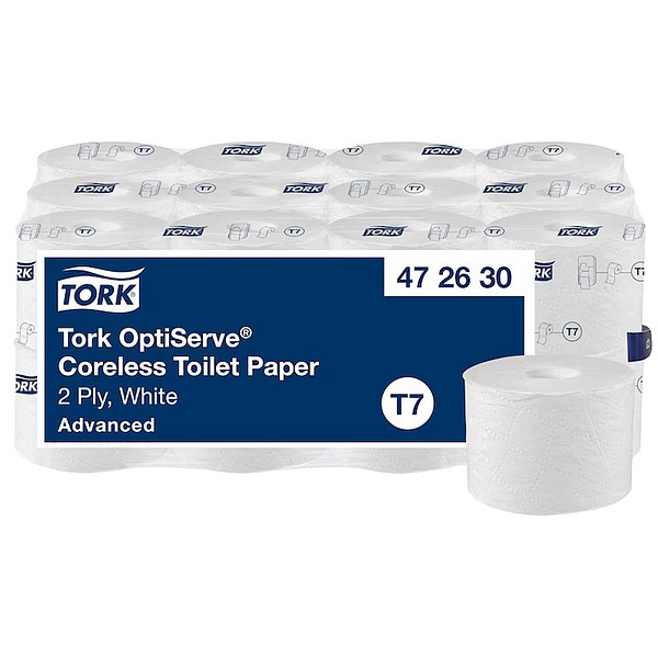 Tork Optiserve WC-paperi T7 coreless toiler paper 24 roll/sack
