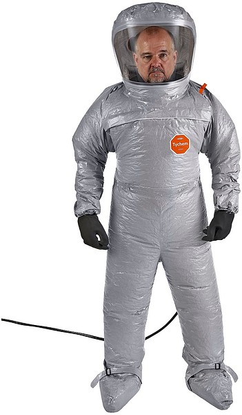 Haalari Tychem 6000 AL TF640 00,3XL saapassuoja, ei käsineitä, ESD