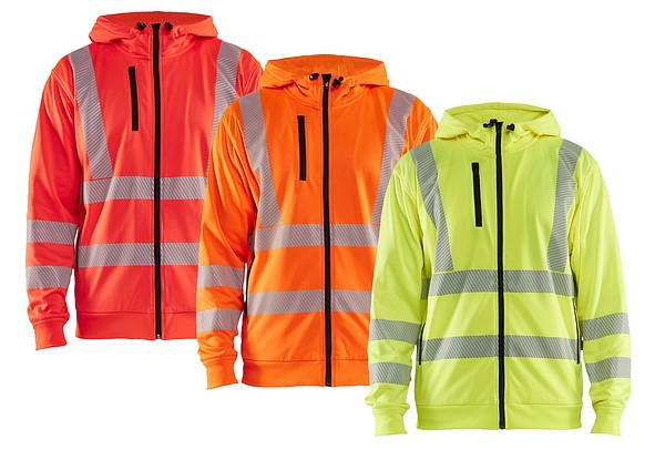 Highvis huppari vetoketjulla BLÅKLÄDER 35652538  