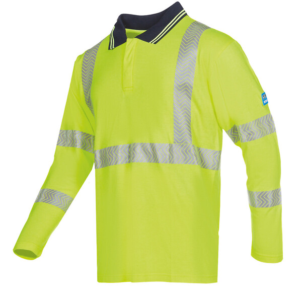 Flame retardant hi store vis polo shirt