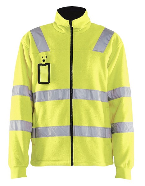 Fleecepusero BLÅKLÄDER HVis 4833 S 483325603300 S Huomio keltainen