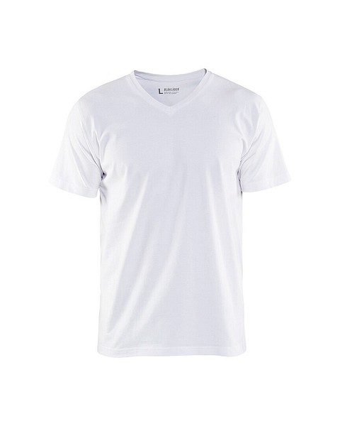 T-paita BLÅKLÄDER v-kaulus 3360 XL 336010291000 XL Valkoinen