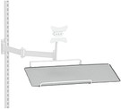 Keyboardshelf with mouse pad
