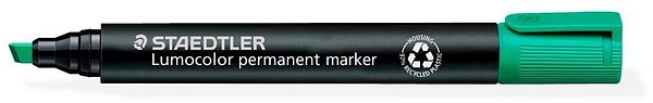 Staedtler Lumocolor 350 huopakynä Vihreä, viistokärkinen, 2-5mm