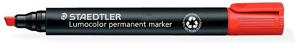 Staedtler Lumocolor 350 huopakynä Punainen, viistokärkinen, 2-5mm
