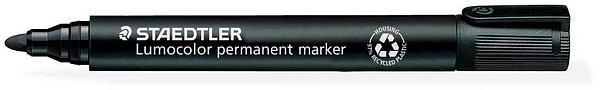 Staedtler Lumocolor 352 huopakynä Musta, pyöreäkärkinen, 2mm
