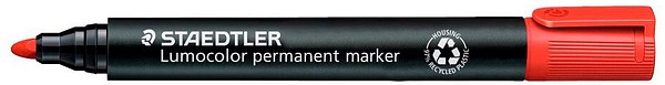 Staedtler Lumocolor 352 huopakynä Punainen, pyöreäkärkinen, 2mm