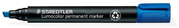 Staedtler Lumocolor 350 huopakynä Sininen, viistokärkinen, 2-5mm