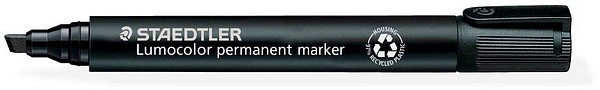 Staedtler Lumocolor 350 huopakynä Musta, viistokärkinen, 2-5mm